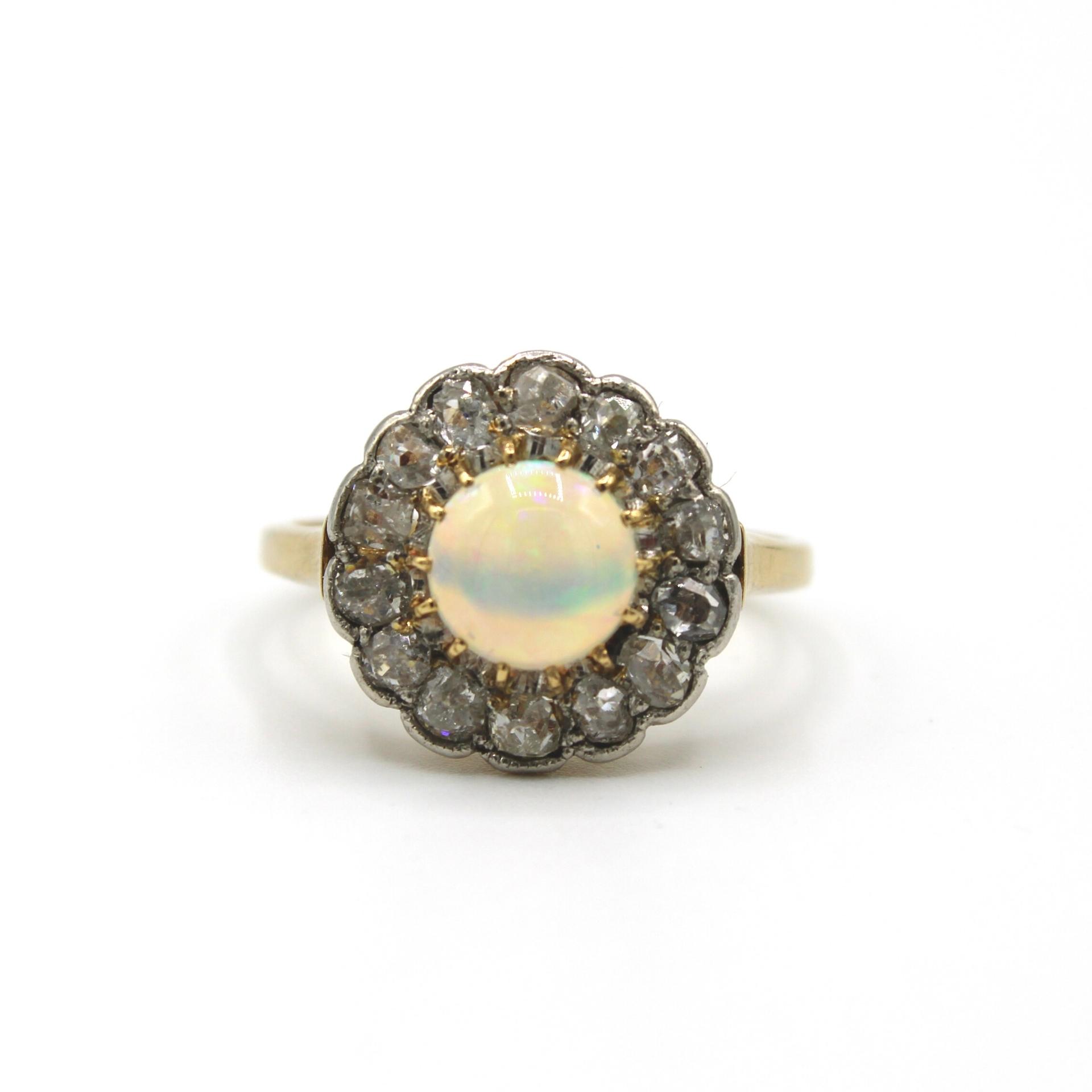 Vintage Opal & Old Cut Diamond Ring | The One That Got Away | Jenny Jones  Jewellery