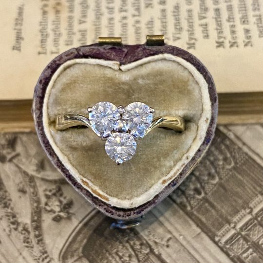 Vintage Trefoil Diamond Ring