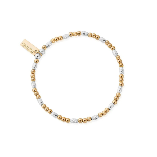 ChloBo Gold and Silver Dainty Sparkle Bracelet